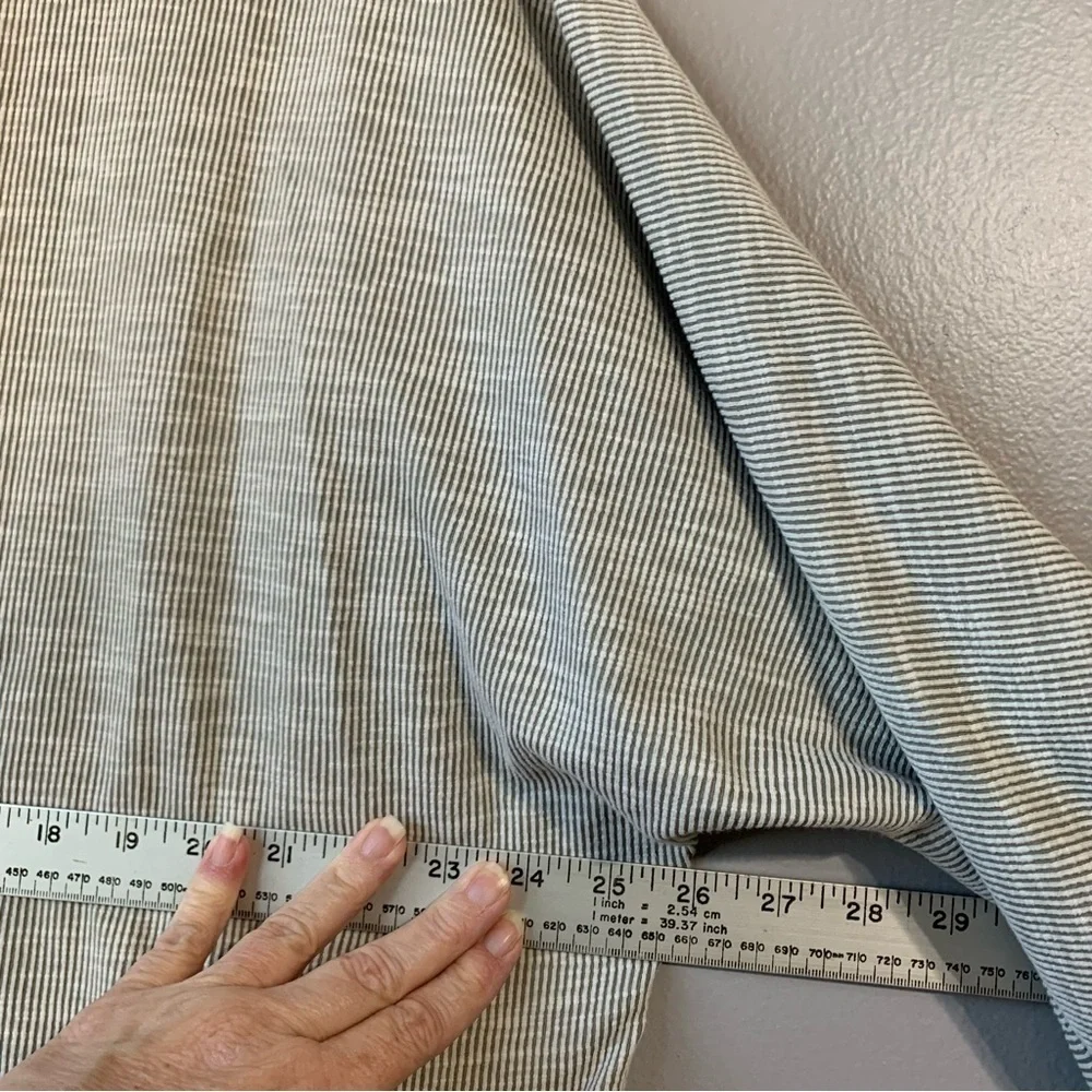 Donni. Striped grey striped lagenlook longline‎ cardigan. Size OSFA+ - Picture 7 of 9